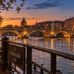 Point de vue toulouse : Daurade, Pont Neuf et la Garonne au golden hour