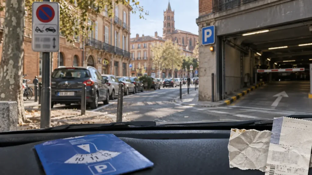 Toulouse parking : disque bleu, voirie et P+R à Toulouse