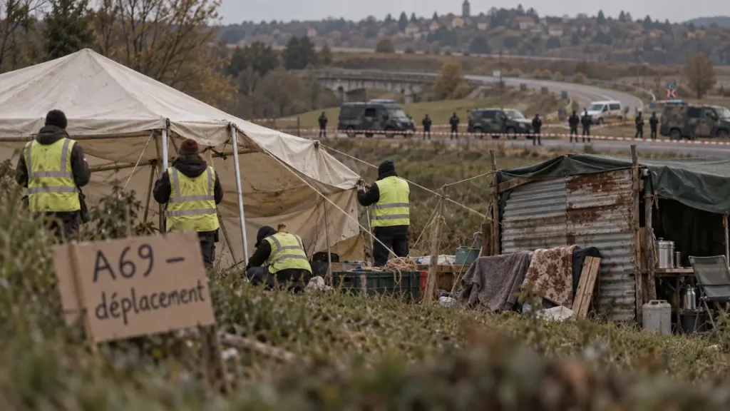 A69 : les opposants déplacent leur camp après l’intervention des gendarmes