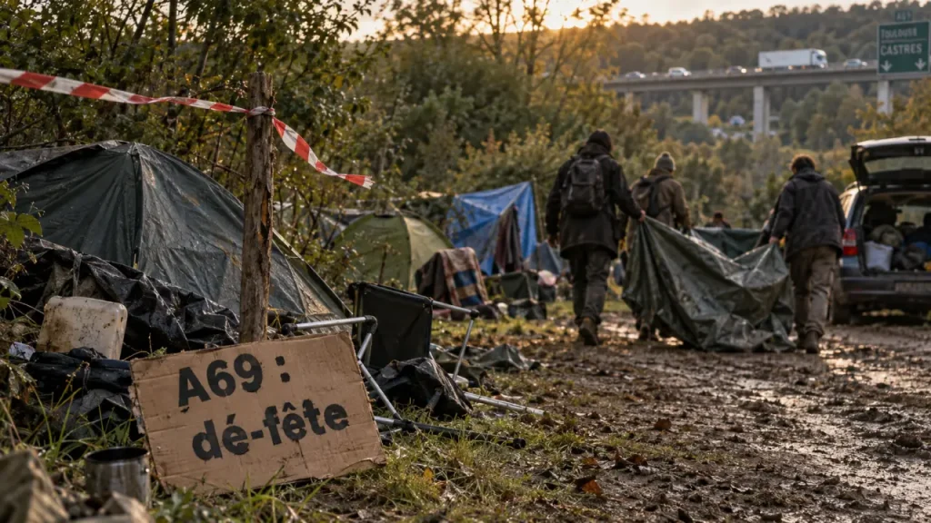 A69 : les opposants quittent progressivement le campement dans le Tarn