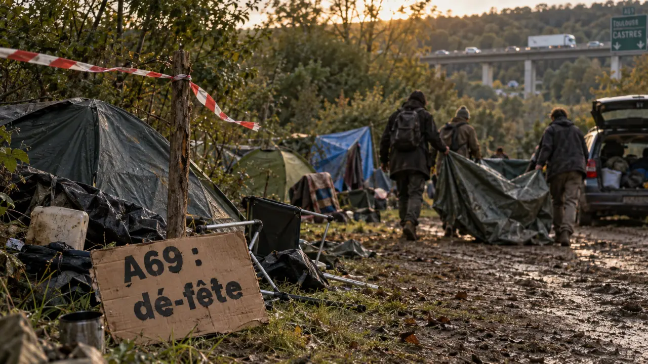 A69 : les opposants quittent progressivement le campement dans le Tarn