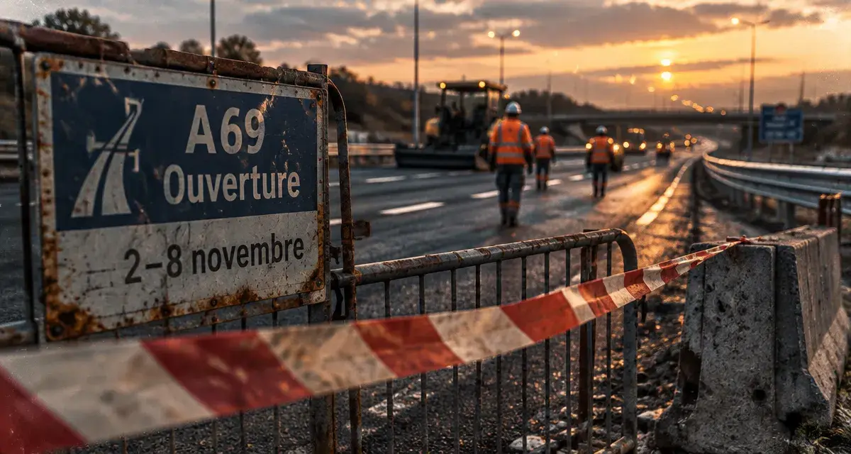 A69 Toulouse-Castres : une ouverture envisagée entre le 2 et le 8 novembre