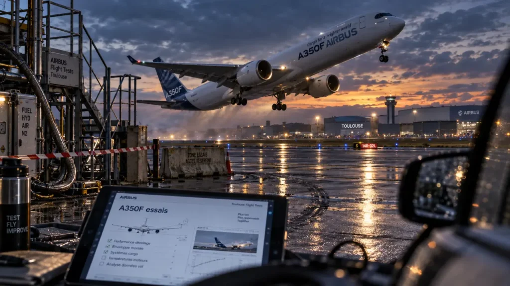 L’Airbus A350F réussit son premier vol inaugural à Toulouse