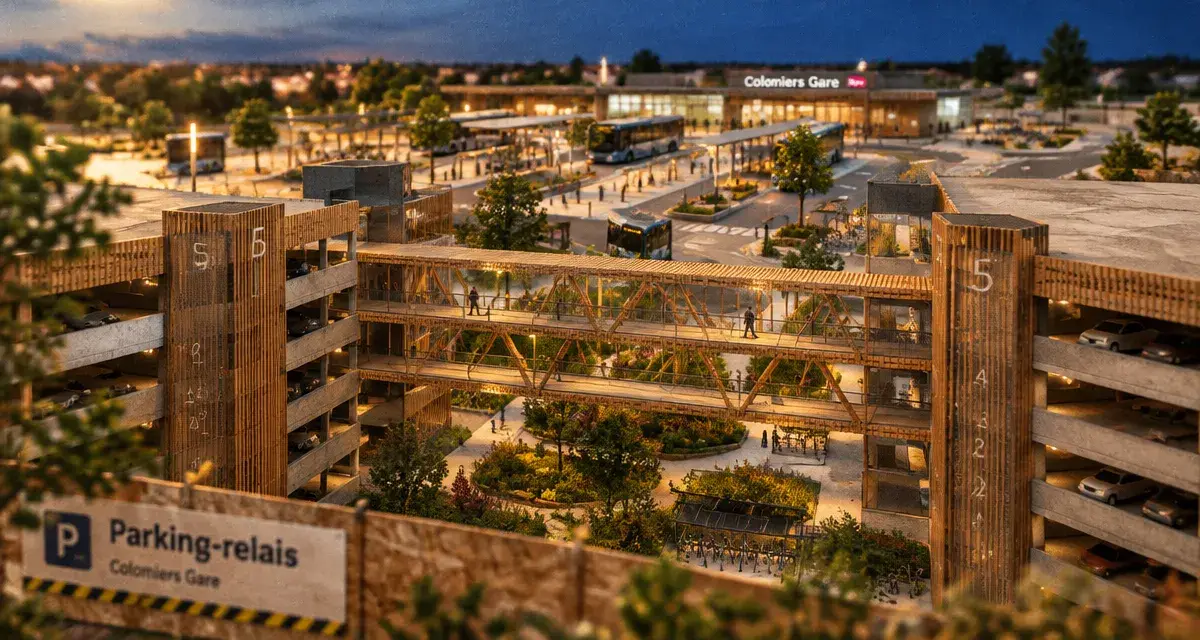 Ligne C : le futur pôle de Colomiers Gare comptera 492 places de parking
