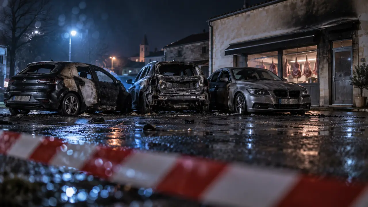 Mons : trois véhicules détruits par un incendie, une boucherie sauvée des flammes