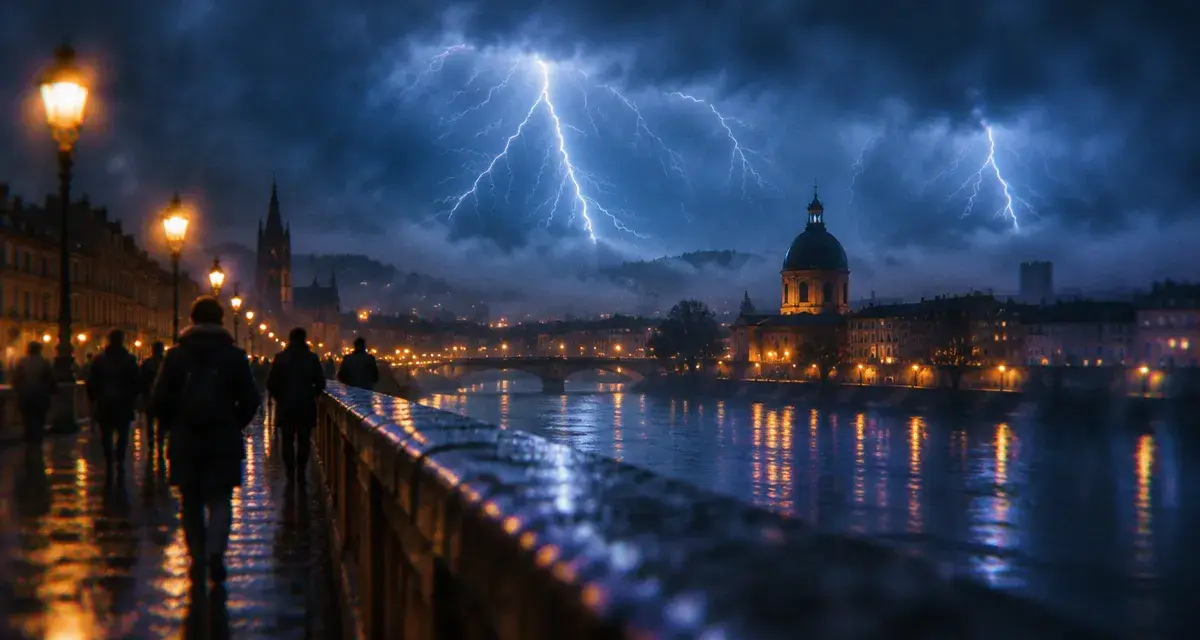 Un déluge d’éclairs a illuminé Toulouse et la Haute-Garonne dans la nuit