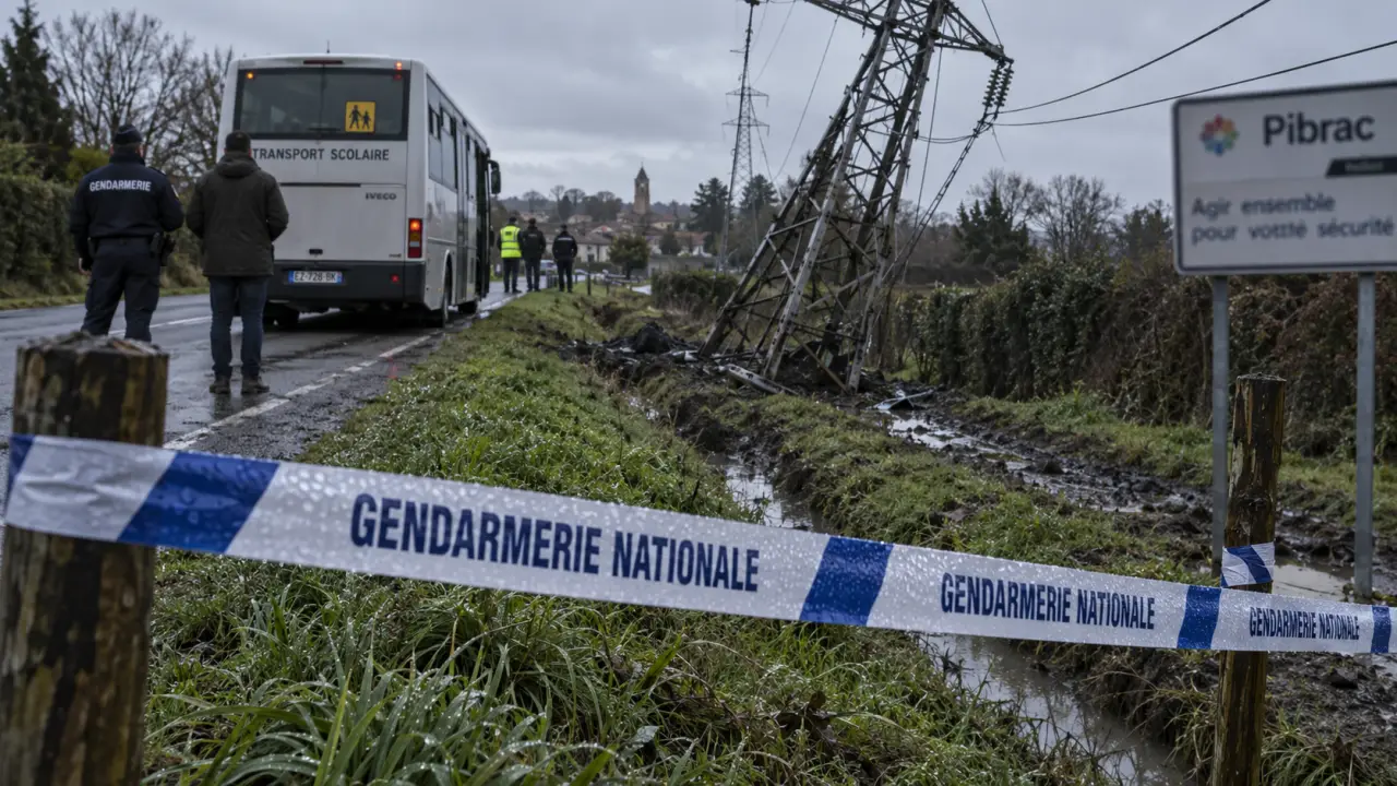 Pibrac : un bus scolaire finit dans un fossé, un enfant hospitalisé