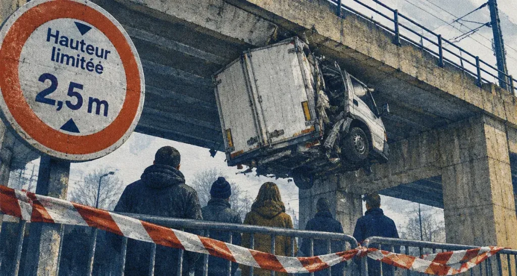 Toulouse : une camionnette percute encore le pont de l’avenue des Herbettes