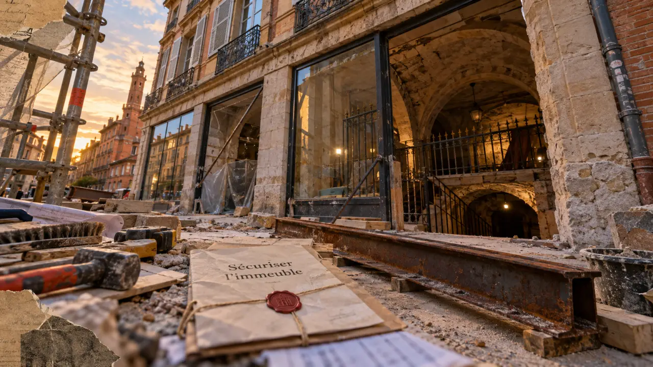 Rue Croix-Baragnon à Toulouse : quinze mois pour sécuriser un immeuble