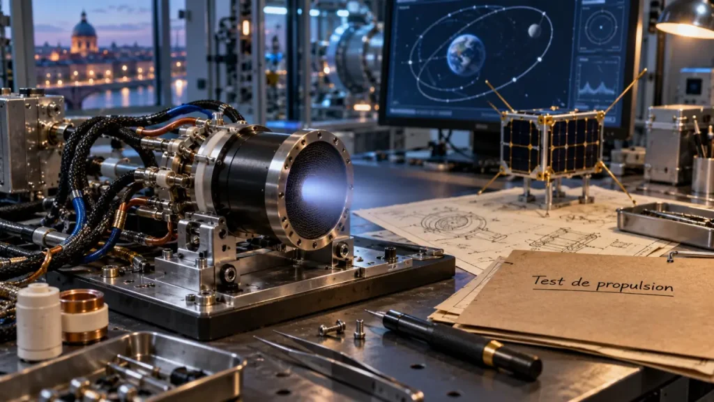 À Toulouse, OSMOS X prépare un premier test de propulsion en orbite en 2027
