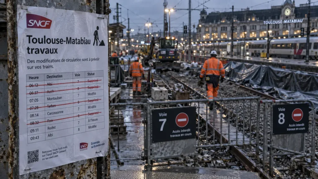 Travaux à Toulouse-Matabiau : les trains liO perturbés du 12 au 30 octobre